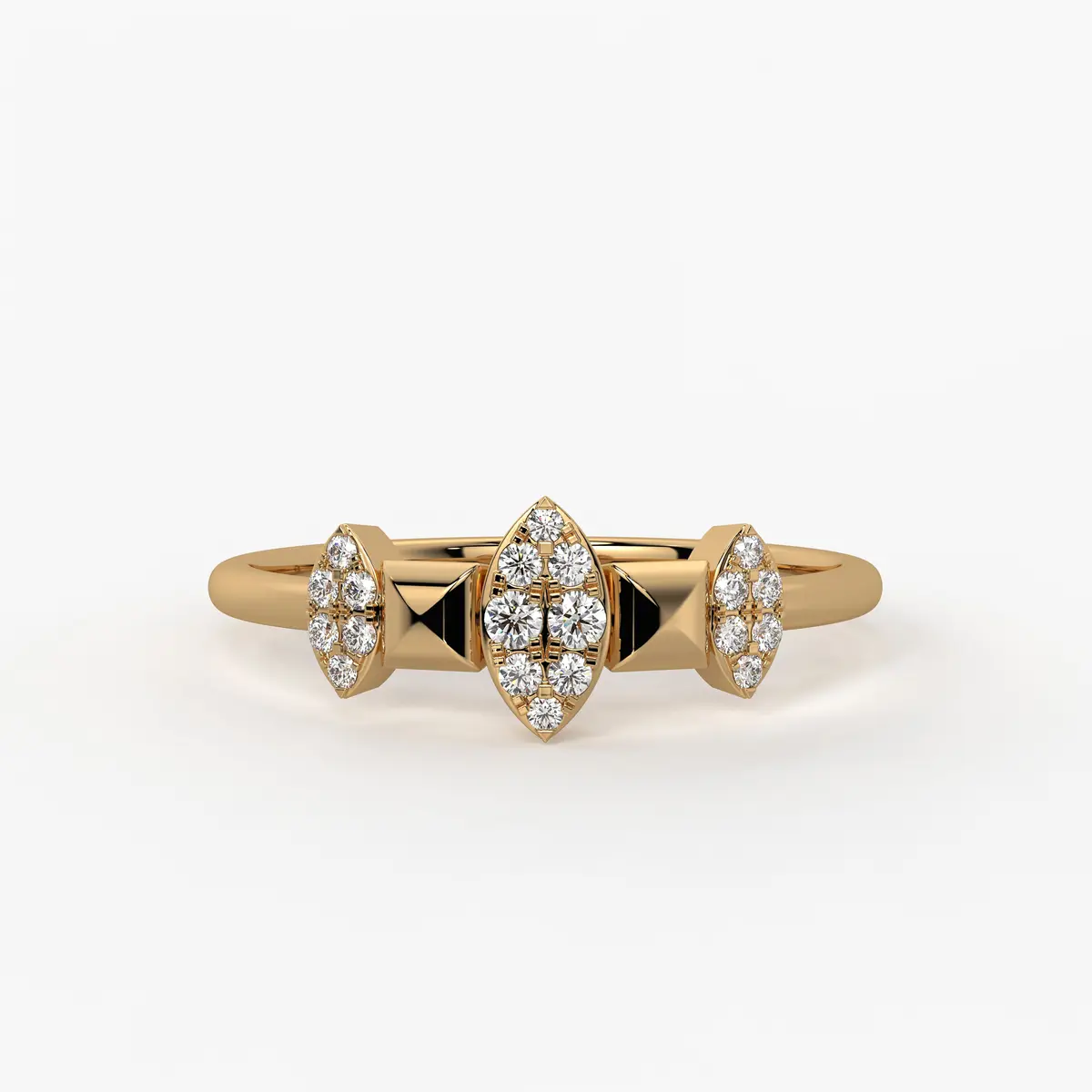 Lustr Triad Diamond Ring