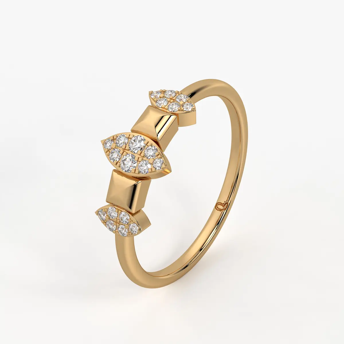 Lustr Triad Diamond Ring