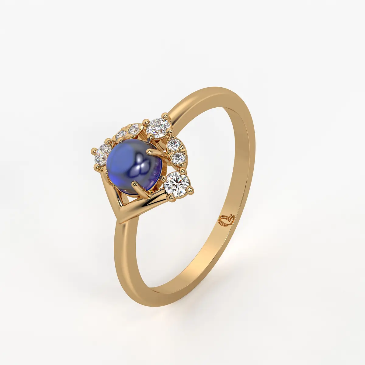 lan Bleu Regal Ring