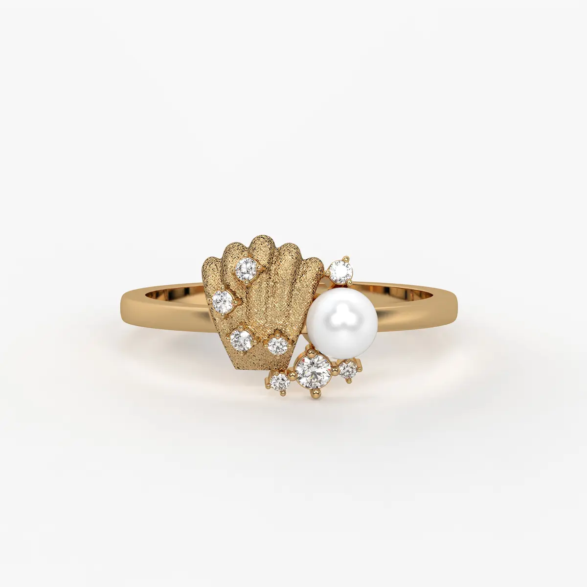 Floral Pearl Designer Ring