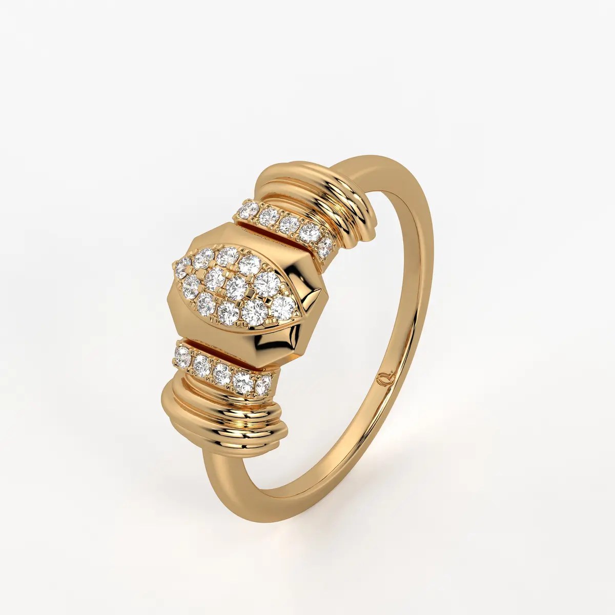 Marquise Geometric Statement Ladies Ring
