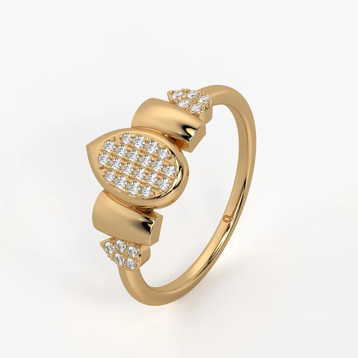 Marquise Halo Statement Ladies Ring
