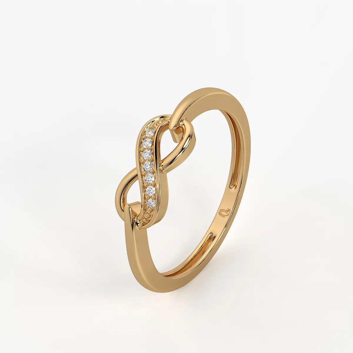 Infinity Swirl Diamond Ladies Ring