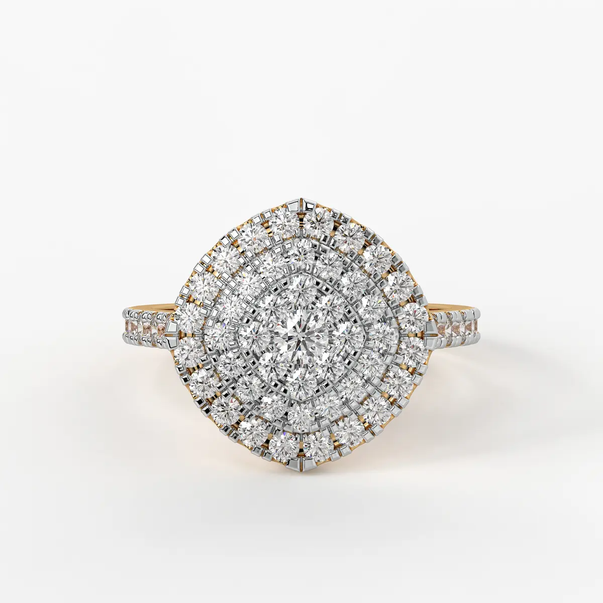 Floral Halo Statement Ladies Ring