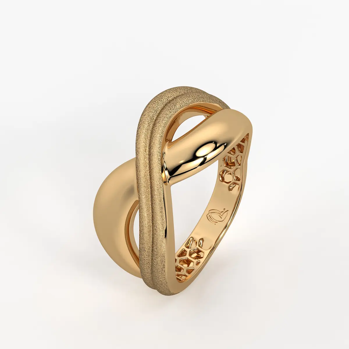 Triple Groove Band Ladies Ring