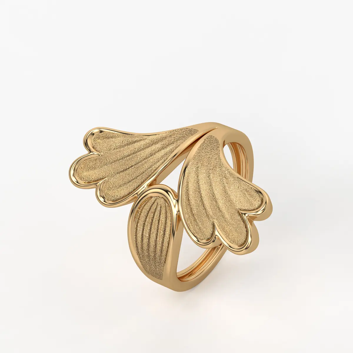 Leaf Bloom Statement Ladies Ring