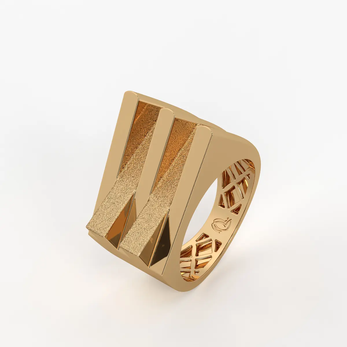 Flowing Wave Statement Ladies Ring