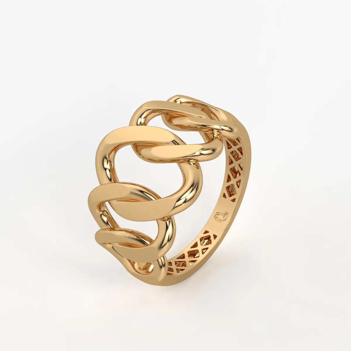 Curb Chain Statement Ladies Ring