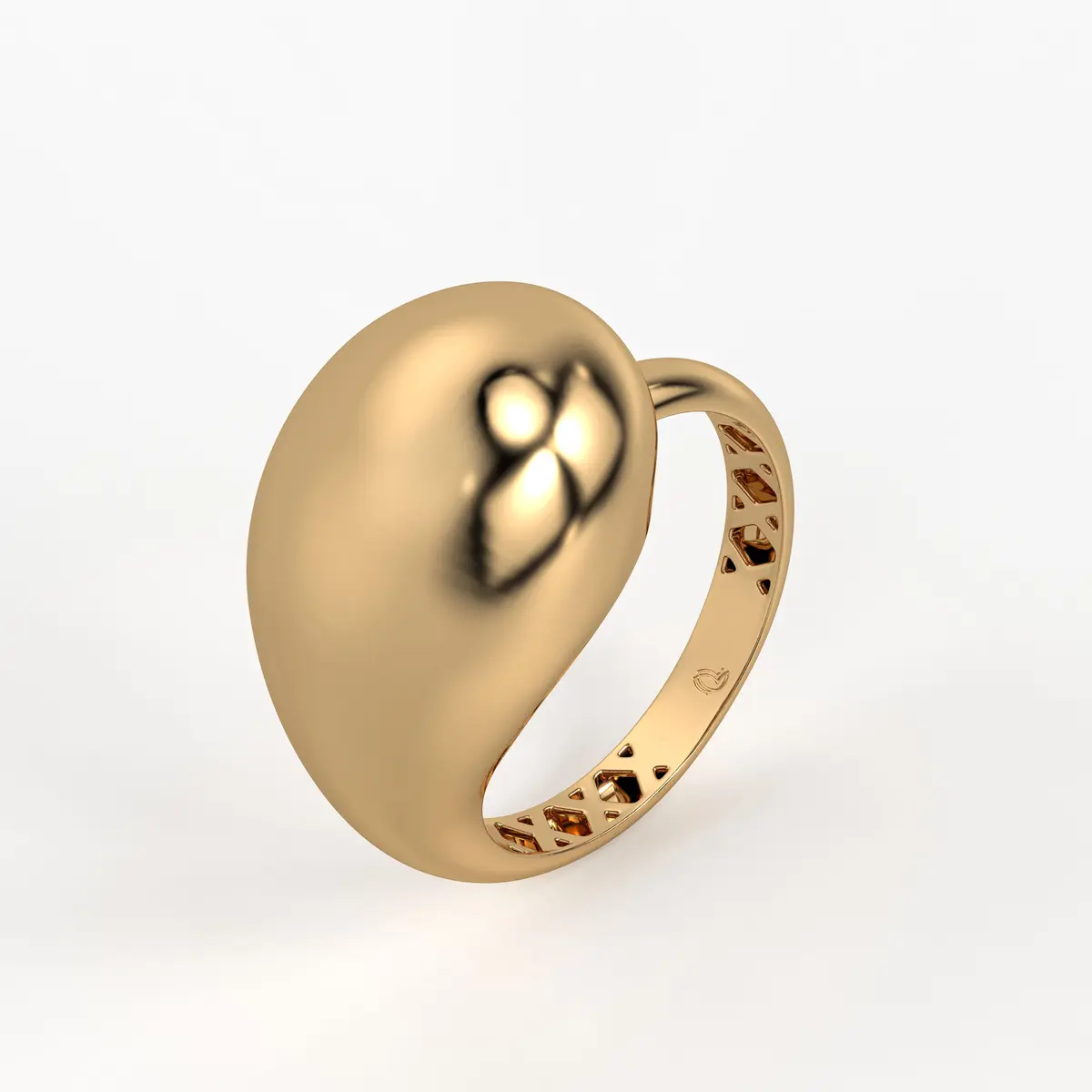 Fluid Wave Fashion Ladies Ring