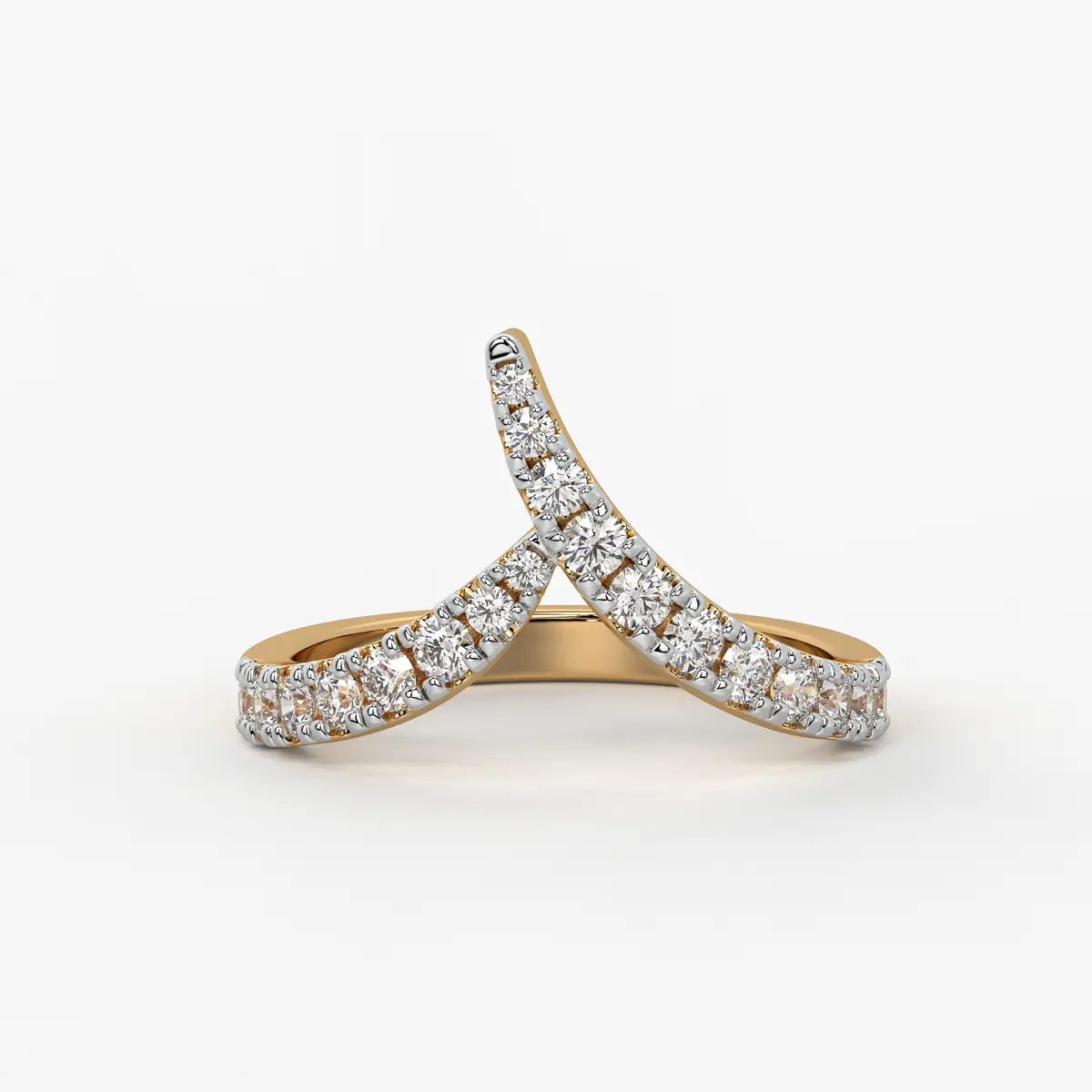 Chevron Wrap Ladies Ring