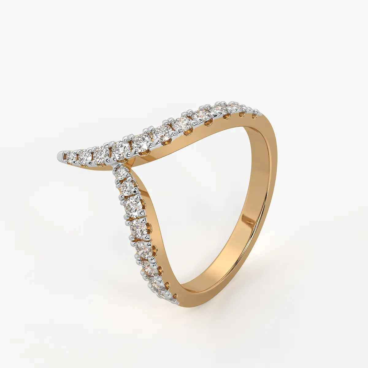 Chevron Wrap Ladies Ring