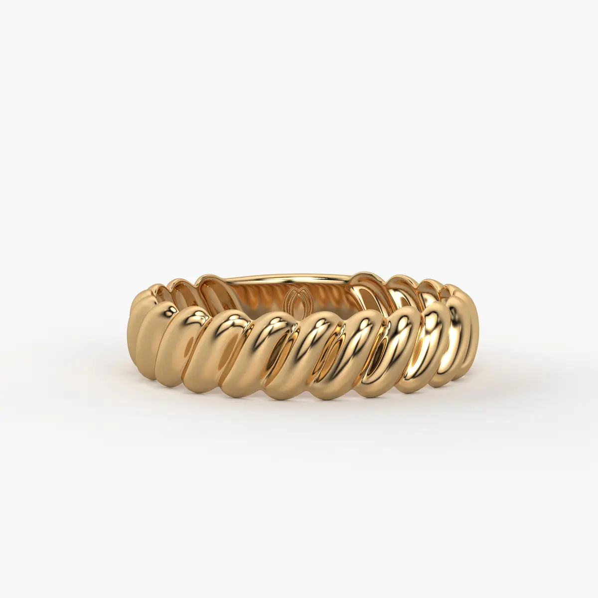 Ripple Band Ladies Ring