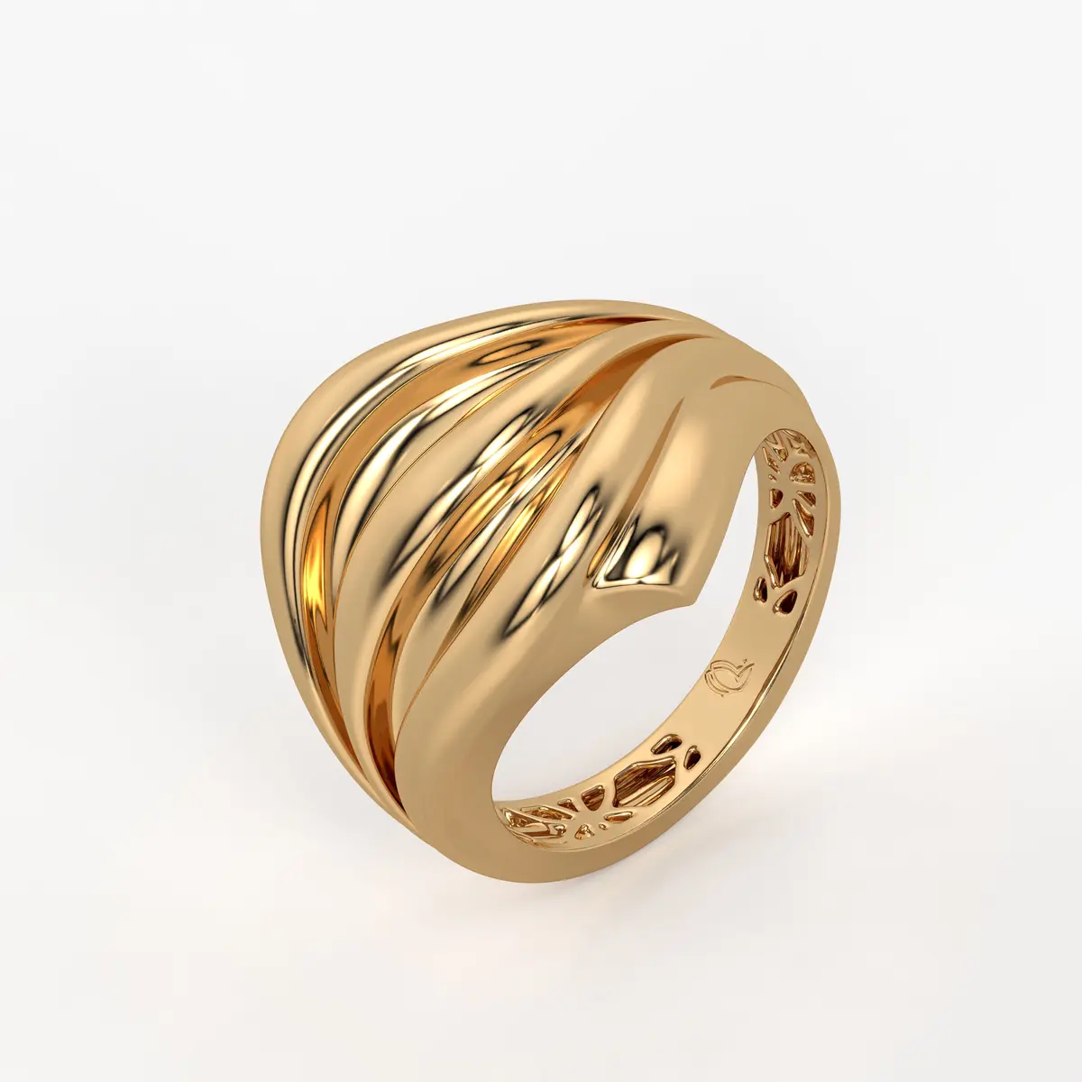 Flow Wave Statement Ladies Ring