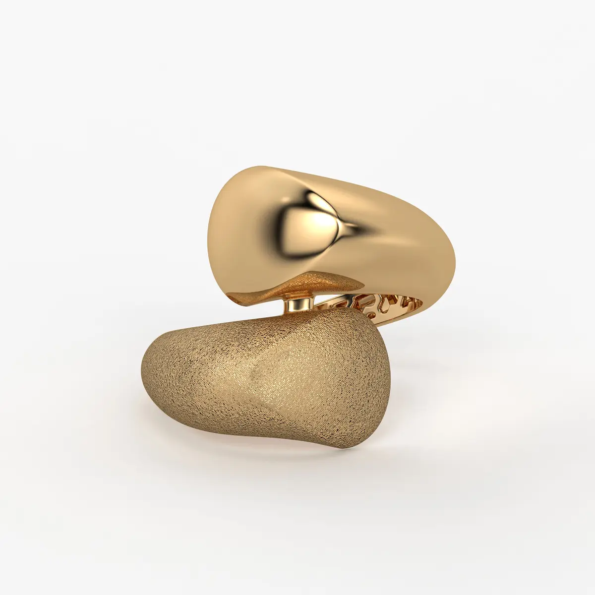 Lunexa Twin Form Contemporary Ring