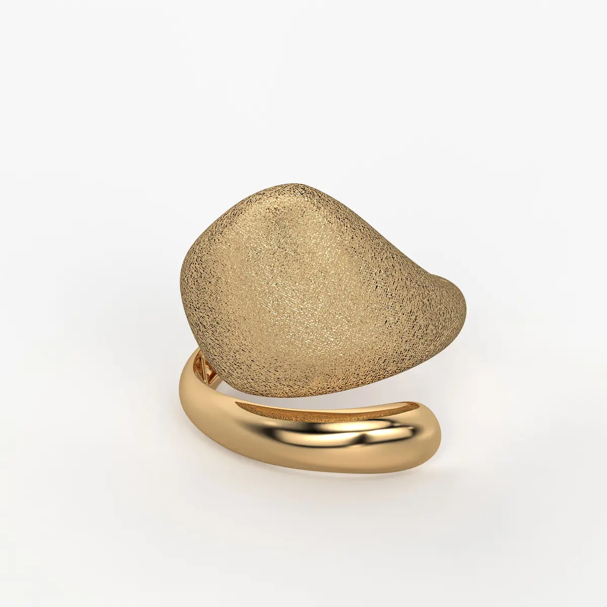 Elowen Textured Dome Designer Ring