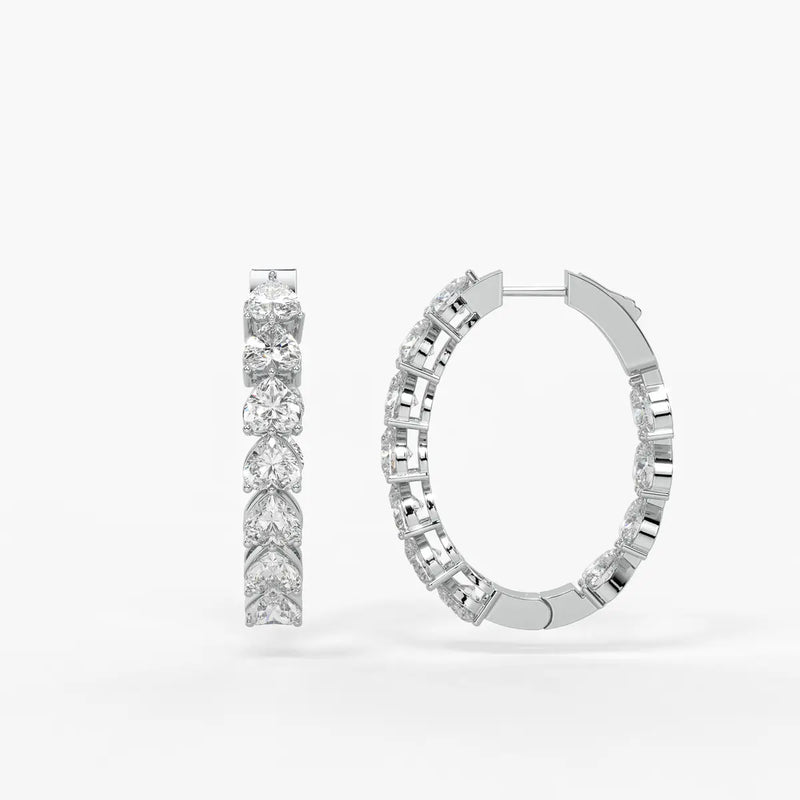 Heara Sparkle Hoop Earrings