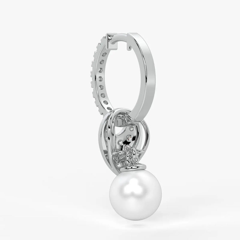 Heart Halo Drop Earrings