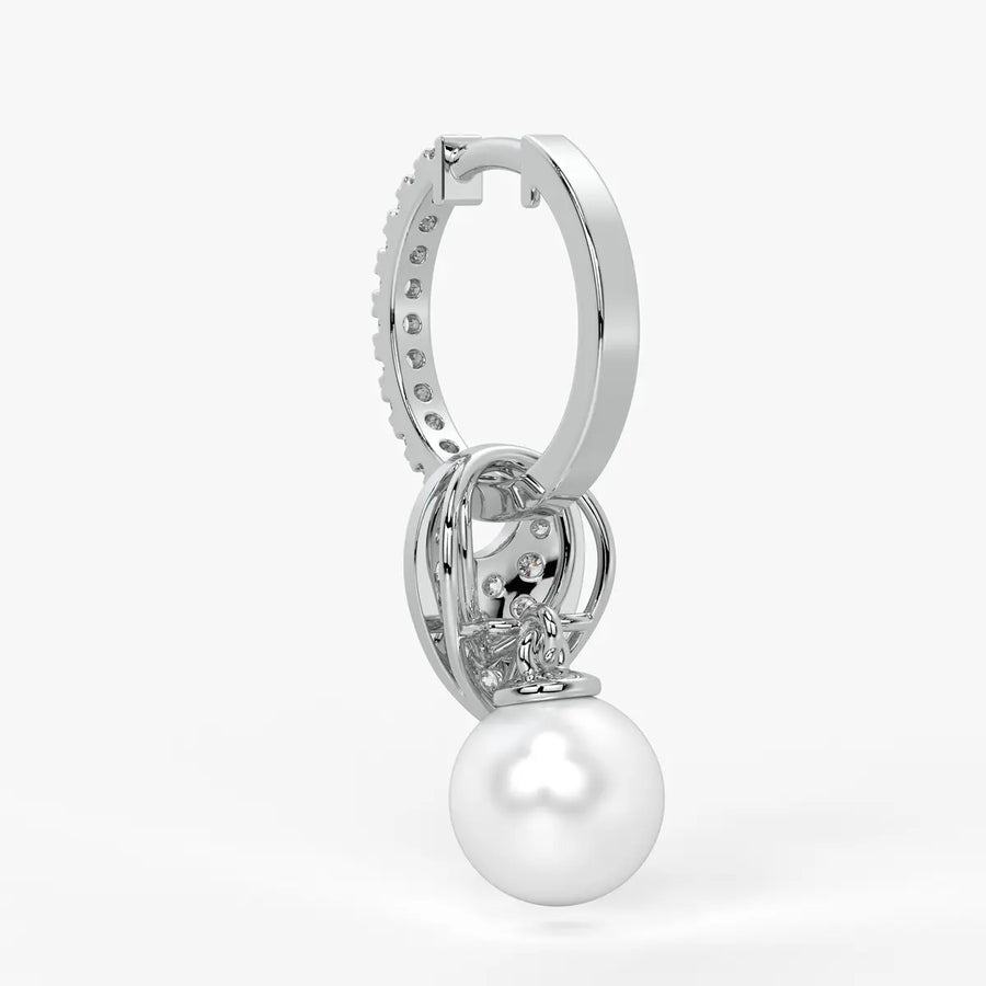 Heart Halo Drop Earrings