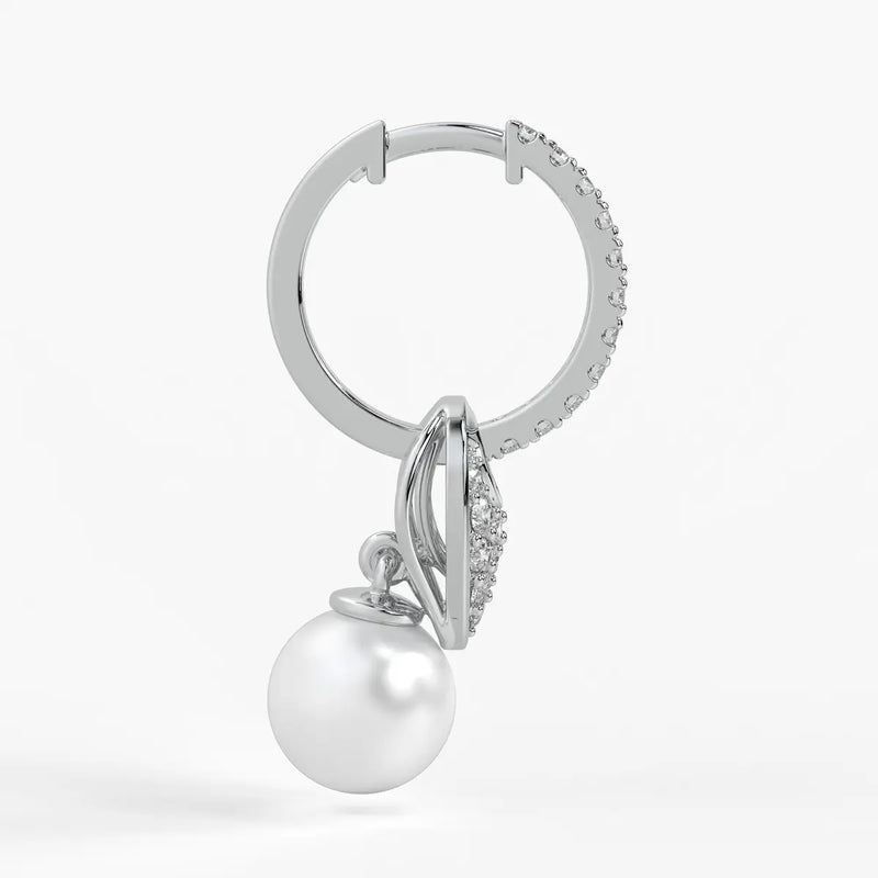 Heart Halo Drop Earrings