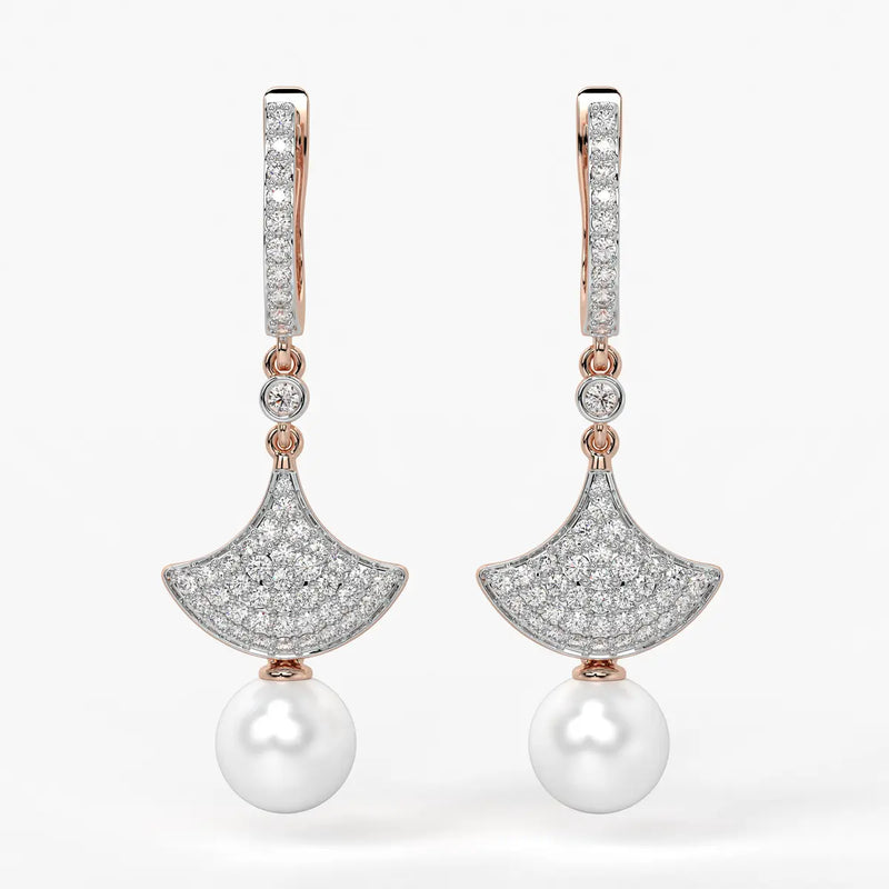 Fan Pav? Drop Earrings