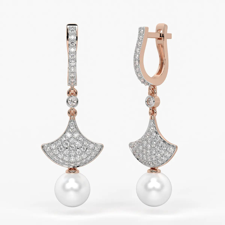 Fan Pav? Drop Earrings