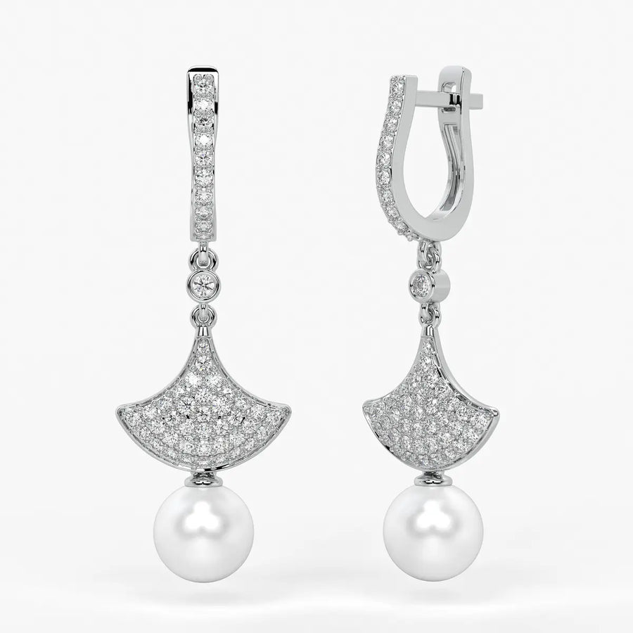 Fan Pav? Drop Earrings
