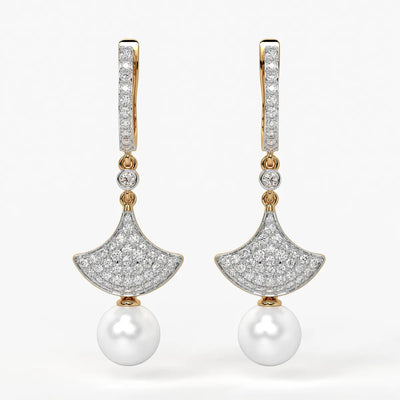 Fan Pav? Drop Earrings
