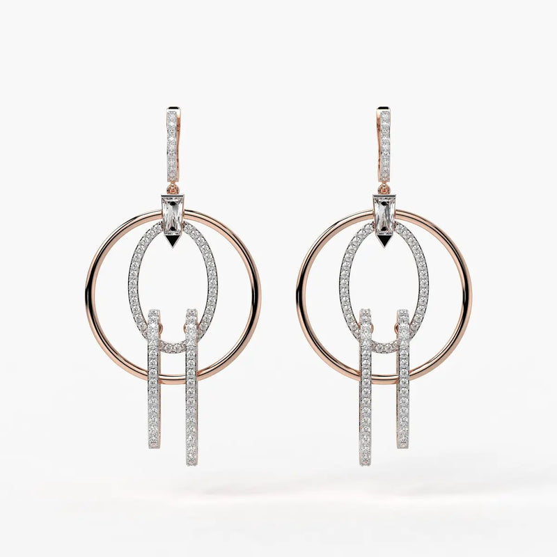 Orbit Layered Drop Earrings