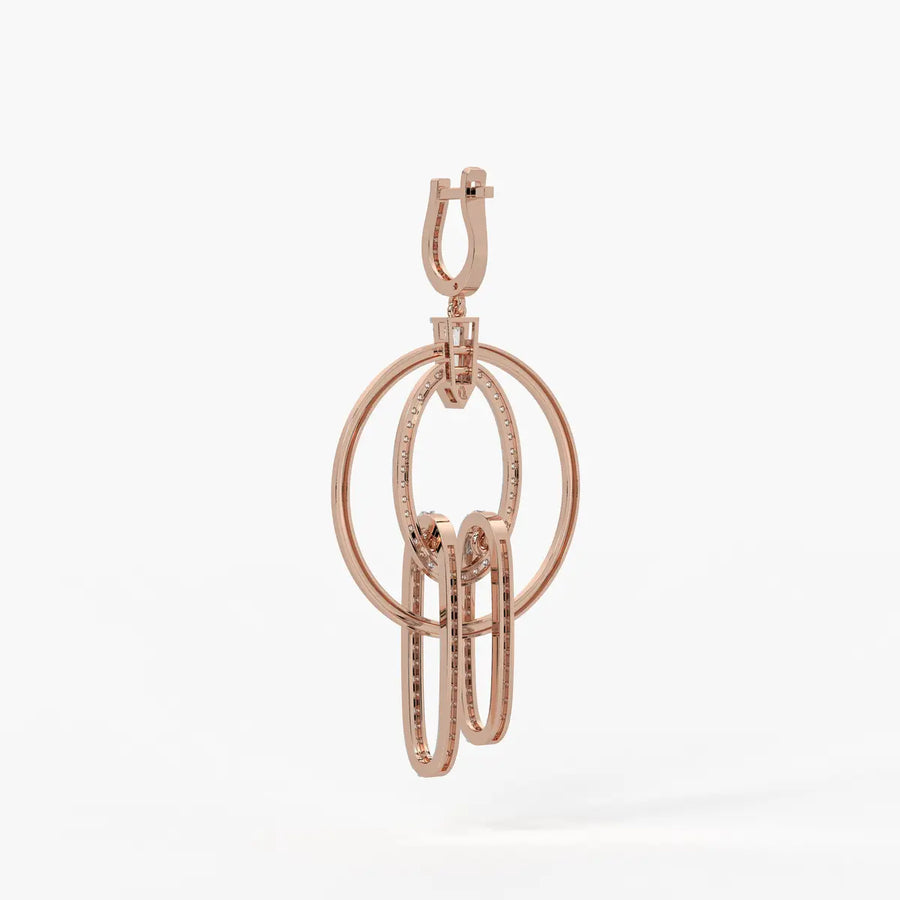 Orbit Layered Drop Earrings