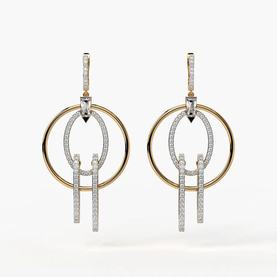 Orbit Layered Drop Earrings