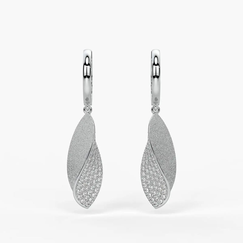 Twist Leaf Drop Earrings