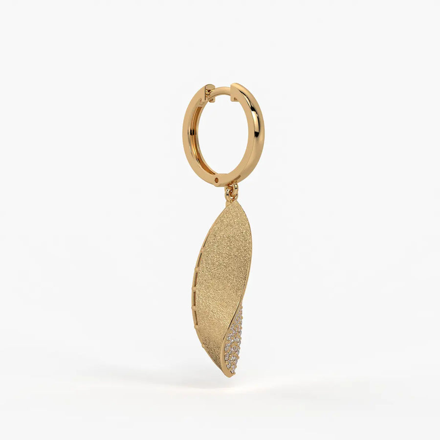 Twist Leaf Drop Earrings