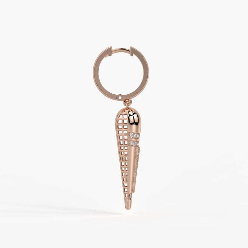 Tapered Cone Drop Earrings