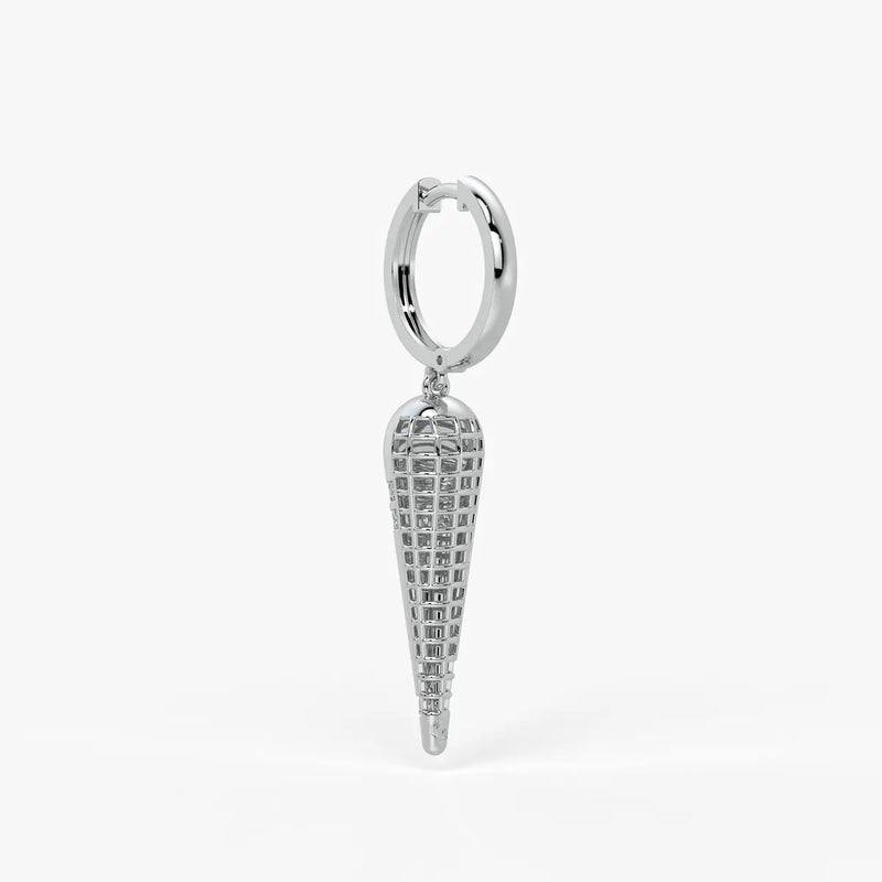 Tapered Cone Drop Earrings
