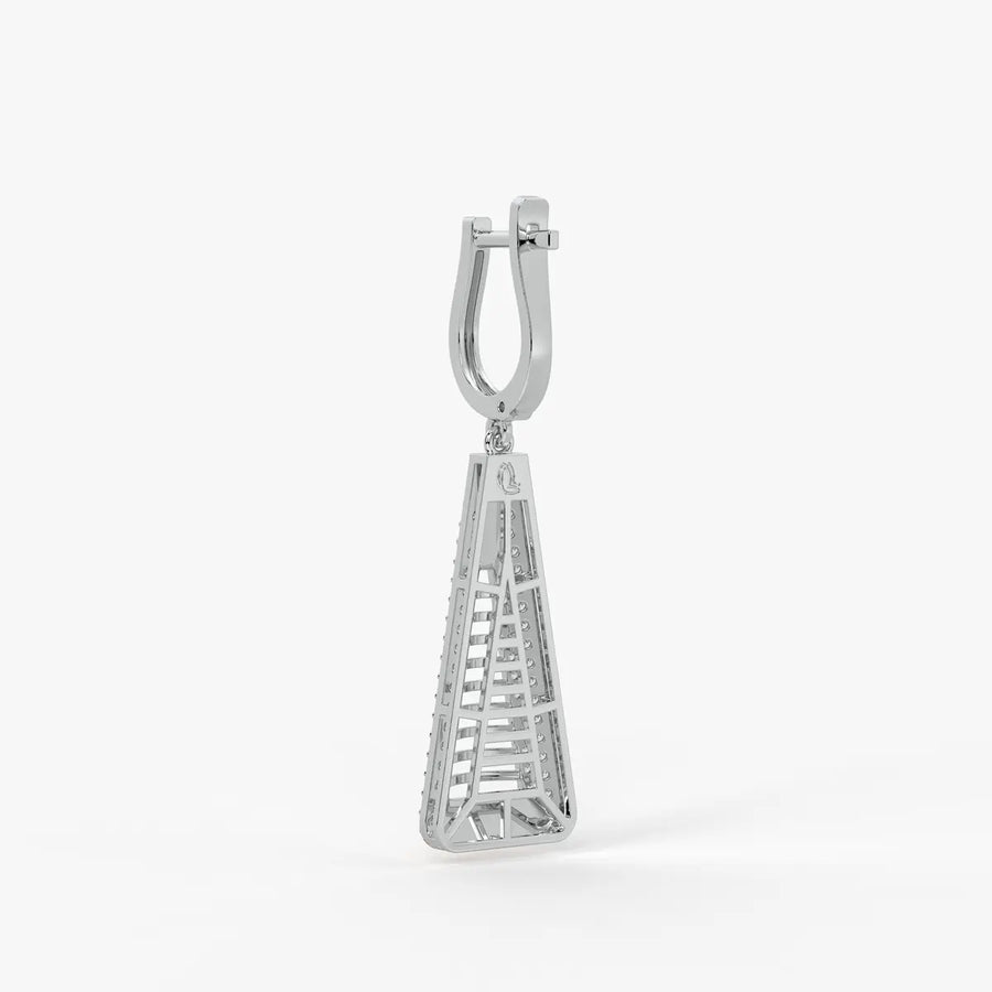 Tapered Triangle Drop Earrings