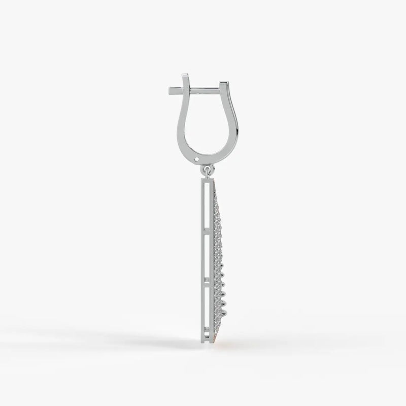 Tapered Triangle Drop Earrings