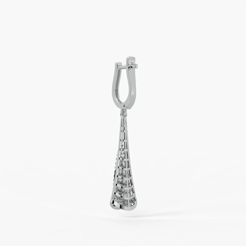 Sleek Tapered Drop Earrings