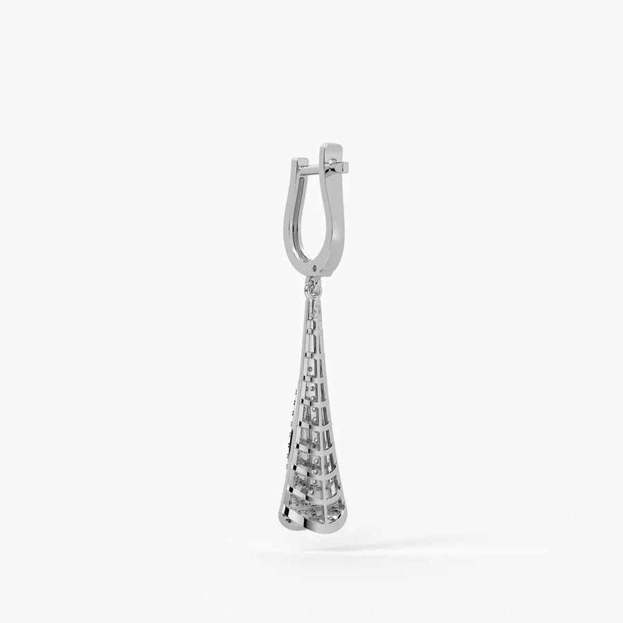 Sleek Tapered Drop Earrings