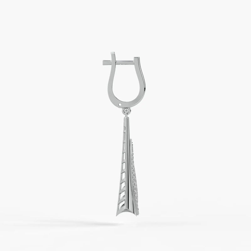 Sleek Tapered Drop Earrings