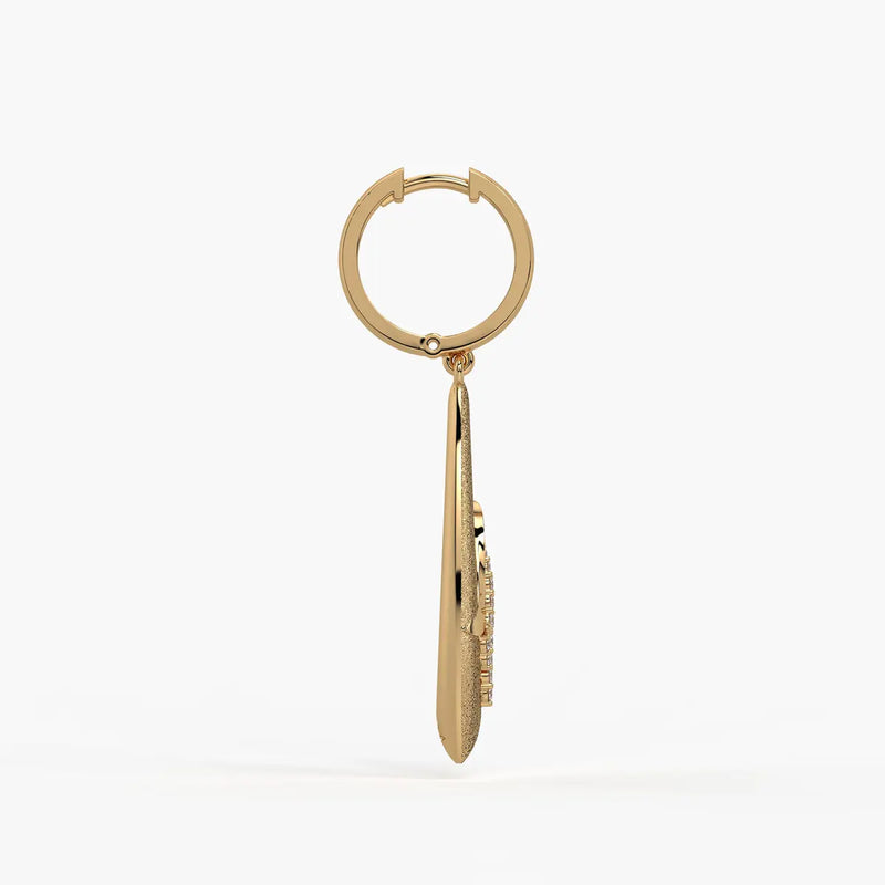 Leaf Twist Drop Earrings