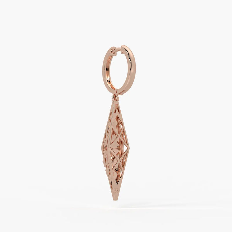 Geometric Arrow Drop Earrings