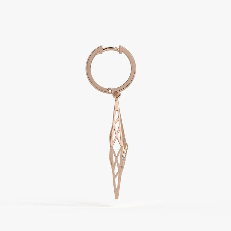 Geometric Arrow Drop Earrings