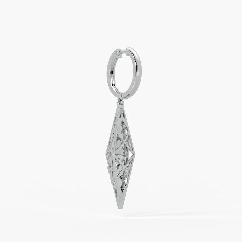 Geometric Arrow Drop Earrings