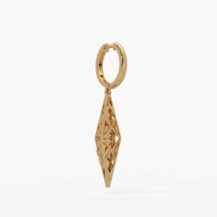 Geometric Arrow Drop Earrings