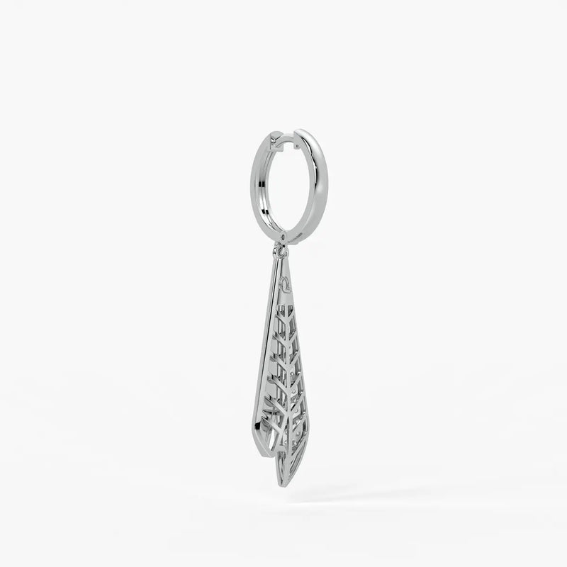 Split Blade Drop Earrings