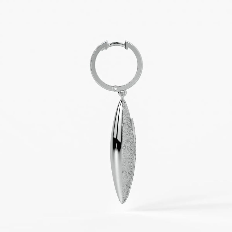 Feather Line Drop Earrings