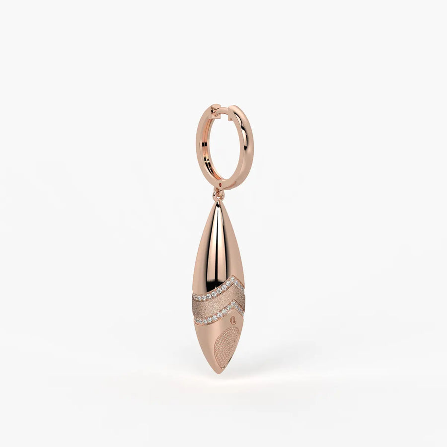 Tapered Teardrop Drop Earrings