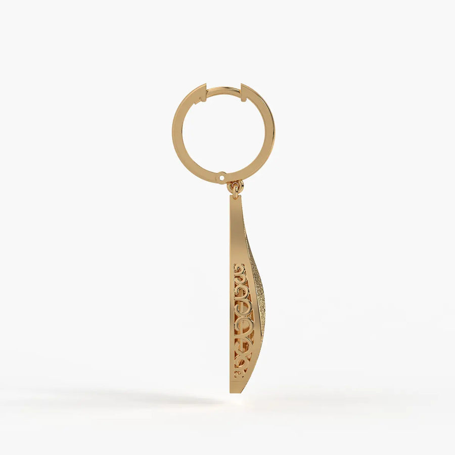 Swirl Leaf Drop Earrings
