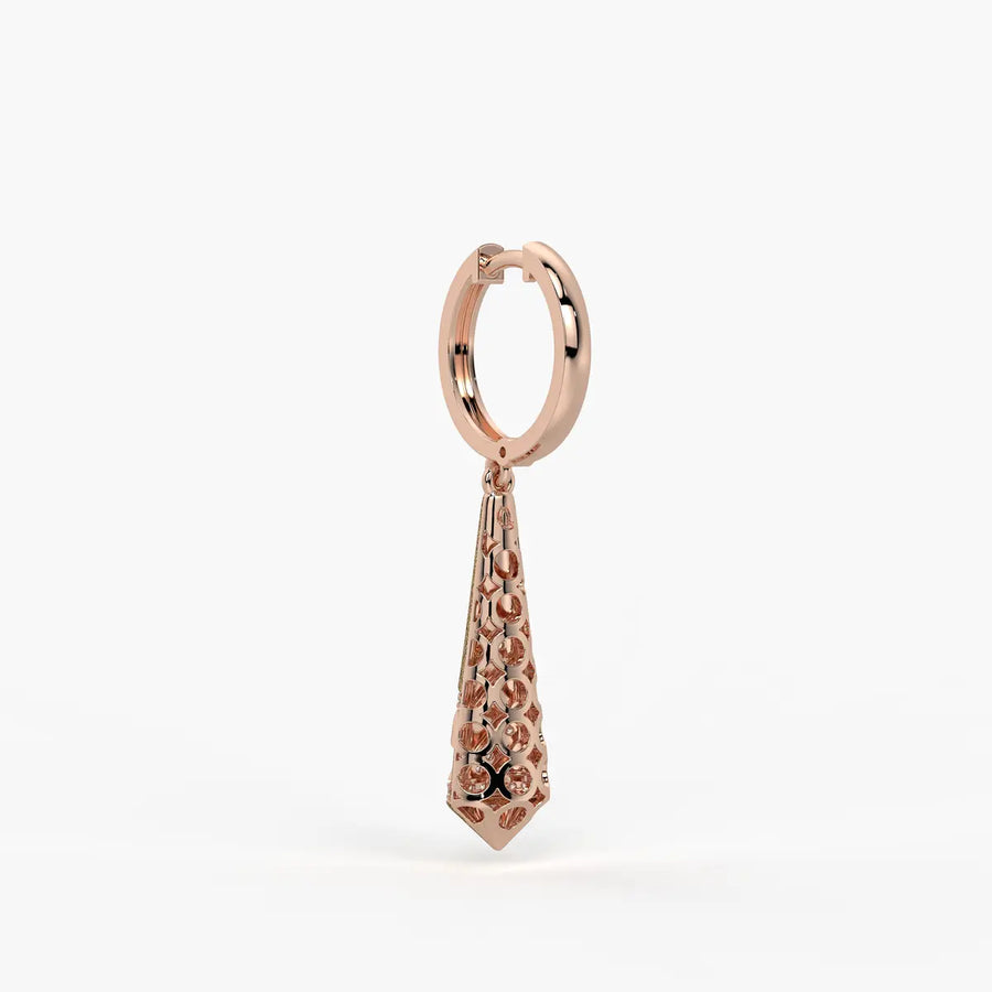 Spiral Cone Drop Earrings