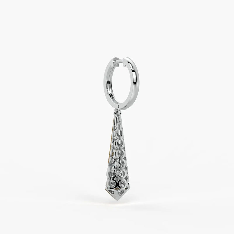 Spiral Cone Drop Earrings